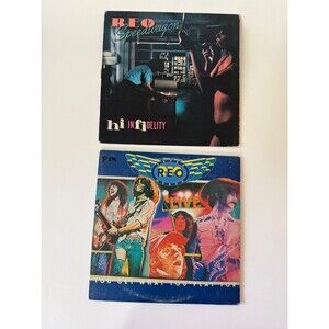 REO Speedwagon LP Lot Hi Infidelity You Get What You Play For Live Cleaned VG+